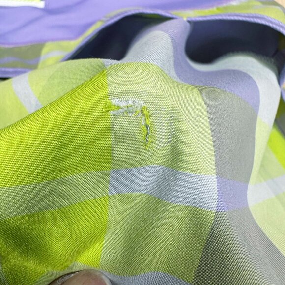 Lululemon Run Speed Short Plaid Pattern Sz6 DEFECT - Picture 16 of 16